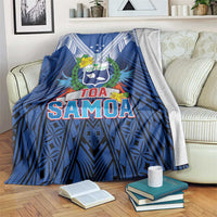 Rugby Toa Samoa Blanket Samoa mo Samoa Strength in Tatau - Polynesian Pride