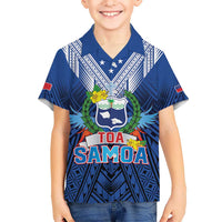 Custom Rugby Toa Samoa Hawaiian Shirt Samoa mo Samoa Strength in Tatau - Polynesian Pride