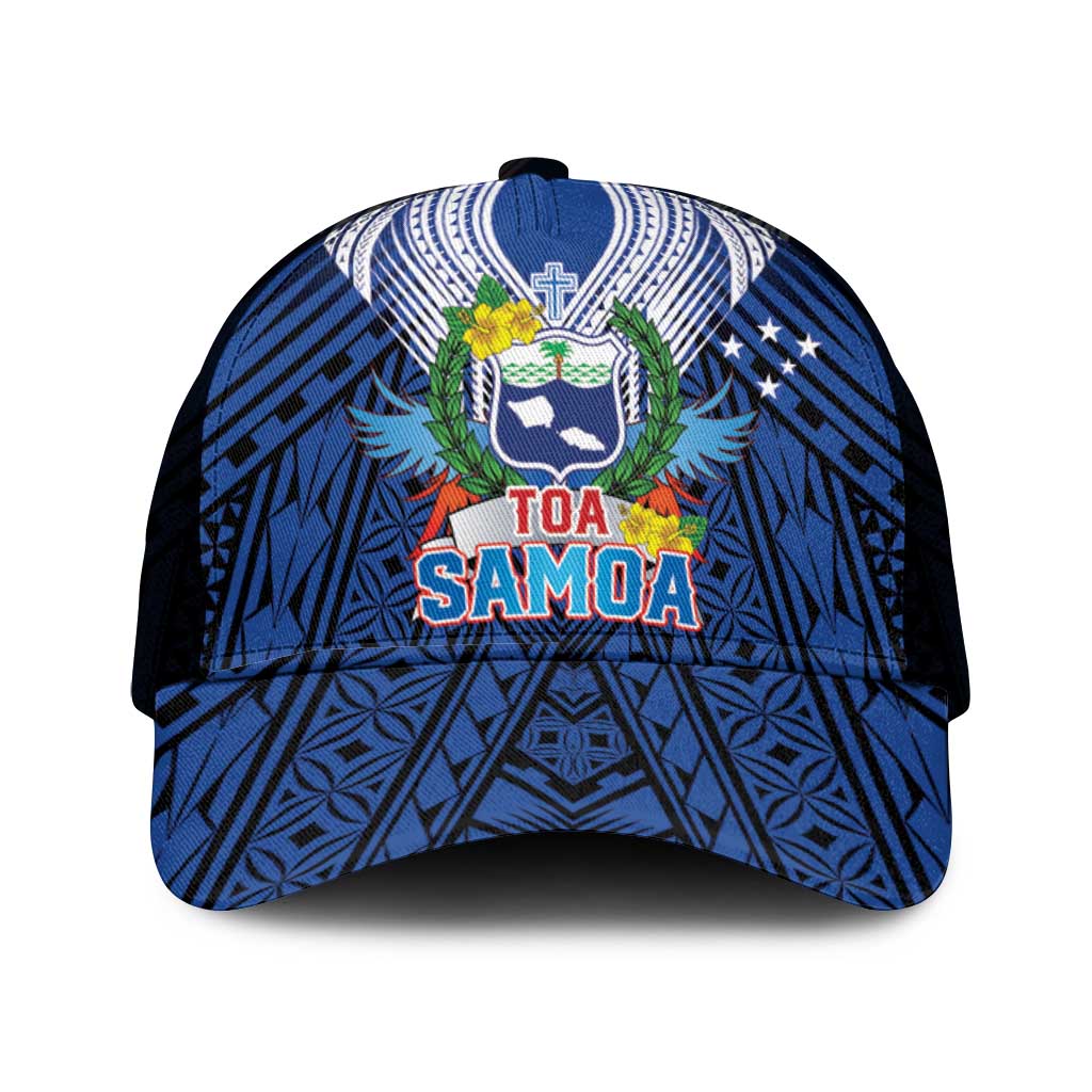 Toa Samoa Rugby Mesh Trucker Cap Samoa mo Samoa Strength in Tatau - Polynesian Pride