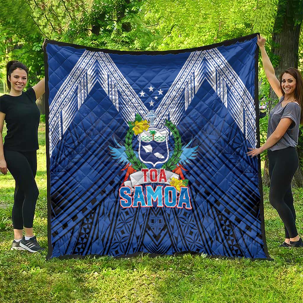 Rugby Toa Samoa Quilt Samoa mo Samoa Strength in Tatau - Polynesian Pride