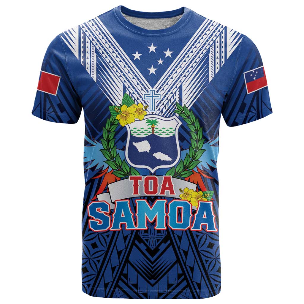 Custom Rugby Toa Samoa T Shirt Samoa mo Samoa Strength in Tatau - Polynesian Pride