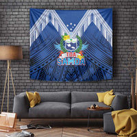 Rugby Toa Samoa Tapestry Samoa mo Samoa Strength in Tatau - Polynesian Pride