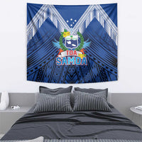 Rugby Toa Samoa Tapestry Samoa mo Samoa Strength in Tatau - Polynesian Pride