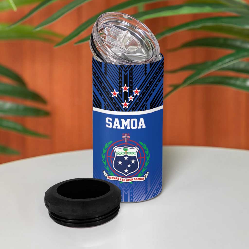 Toa Samoa 685 4 in 1 Can Cooler Tumbler Uso Aso Uma For Life For Samoa - Polynesian Pride