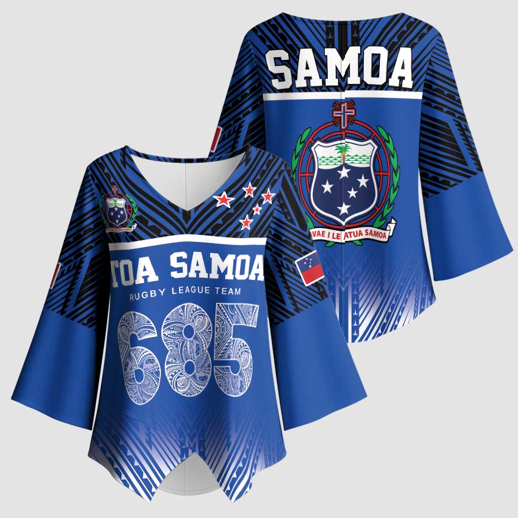 Toa Samoa 685 Kimono Sleeve Blouse Uso Aso Uma For Life For Samoa - Polynesian Pride