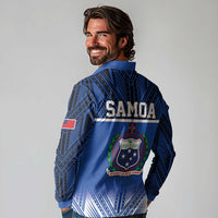 Toa Samoa 685 Long Sleeve Polo Shirt Uso Aso Uma For Life For Samoa - Polynesian Pride