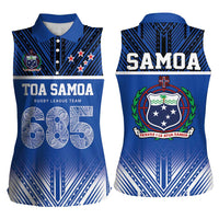 Toa Samoa 685 Women Sleeveless Polo Shirt Uso Aso Uma For Life For Samoa - Polynesian Pride