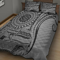 Samoa Siapo Arty Quilt Bed Set Black Style LT9 - Polynesian Pride