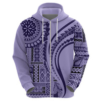 Samoa Siapo Arty Hoodie Purple Style LT9 - Polynesian Pride