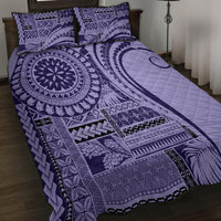Samoa Siapo Arty Quilt Bed Set Purple Style LT9 - Polynesian Pride