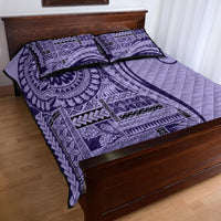 Samoa Siapo Arty Quilt Bed Set Purple Style LT9 - Polynesian Pride