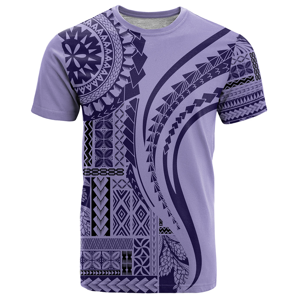 Samoa Siapo Arty T Shirt Purple Style LT9 Purple - Polynesian Pride