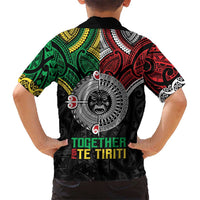 Aotearoa and Cook Islands Mo Te Tiriti Hawaiian Shirt New Zealand Honour The Treaty Ake!Ake!Ake!