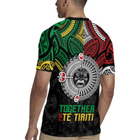 Aotearoa and Cook Islands Mo Te Tiriti Rugby Jersey New Zealand Honour The Treaty Ake!Ake!Ake!