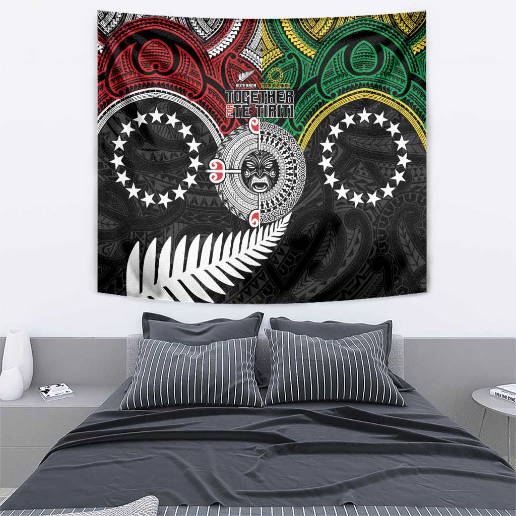 Aotearoa and Cook Islands Mo Te Tiriti Tapestry New Zealand Honour The Treaty Ake!Ake!Ake! LT9 - Polynesian Pride