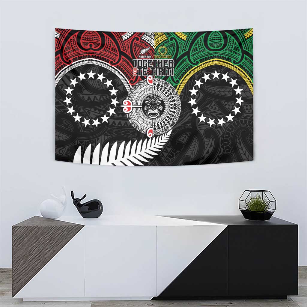Aotearoa and Cook Islands Mo Te Tiriti Tapestry New Zealand Honour The Treaty Ake!Ake!Ake! LT9 - Polynesian Pride