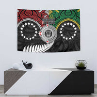 Aotearoa and Cook Islands Mo Te Tiriti Tapestry New Zealand Honour The Treaty Ake!Ake!Ake! LT9 - Polynesian Pride