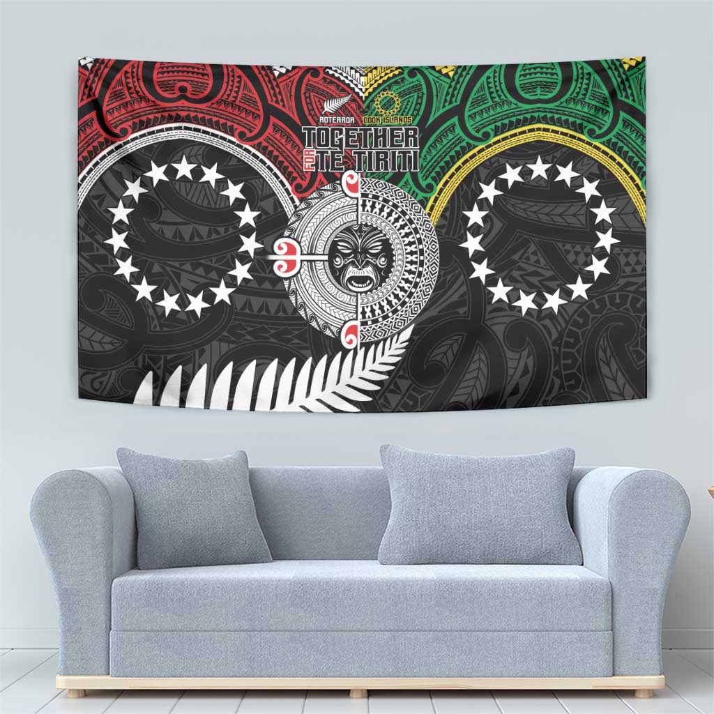 Aotearoa and Cook Islands Mo Te Tiriti Tapestry New Zealand Honour The Treaty Ake!Ake!Ake! LT9 - Polynesian Pride