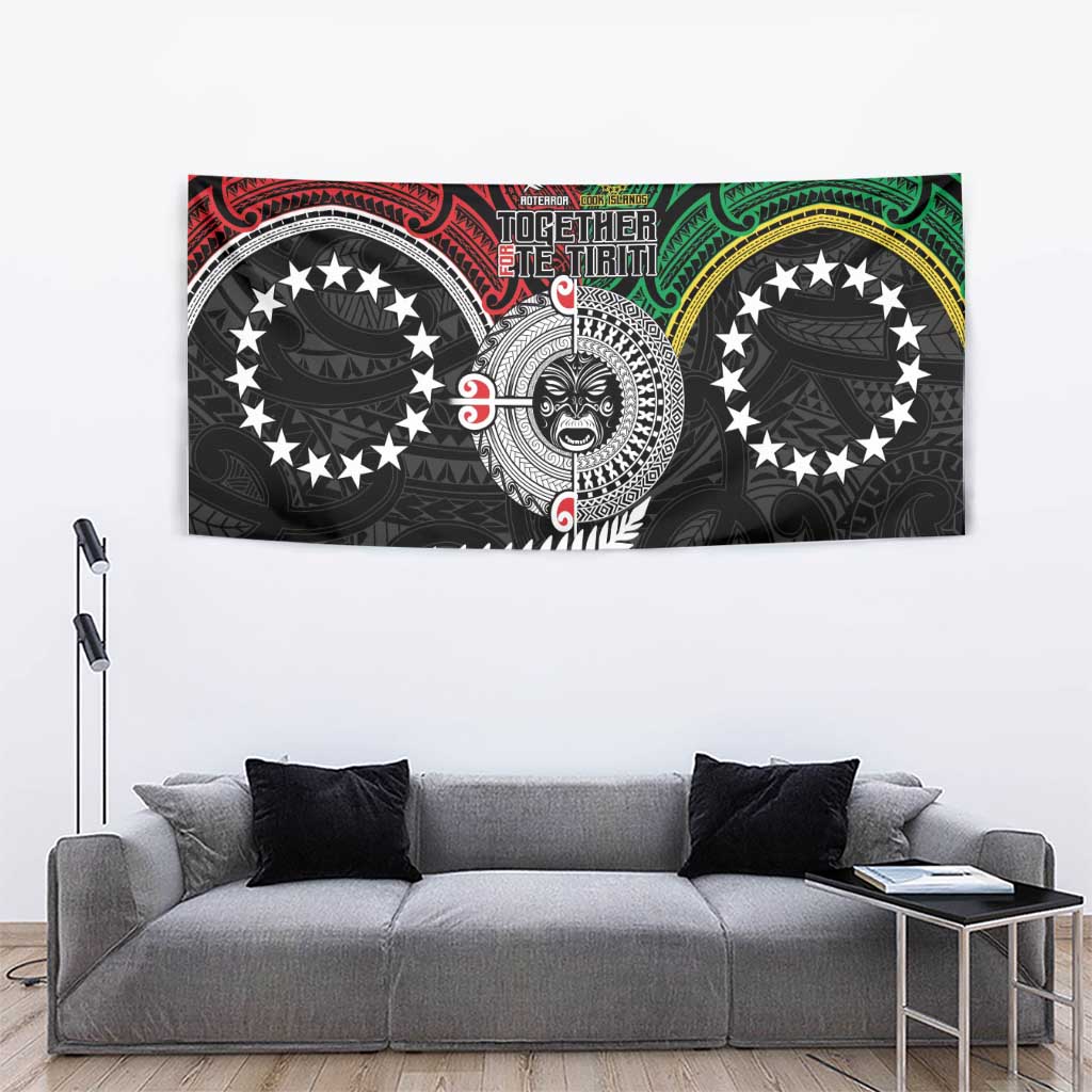 Aotearoa and Cook Islands Mo Te Tiriti Tapestry New Zealand Honour The Treaty Ake!Ake!Ake! LT9 - Polynesian Pride