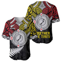 Aotearoa and Niue Mo Te Tiriti Baseball Jersey New Zealand Honour The Treaty Ake!Ake!Ake! LT9 - Polynesian Pride