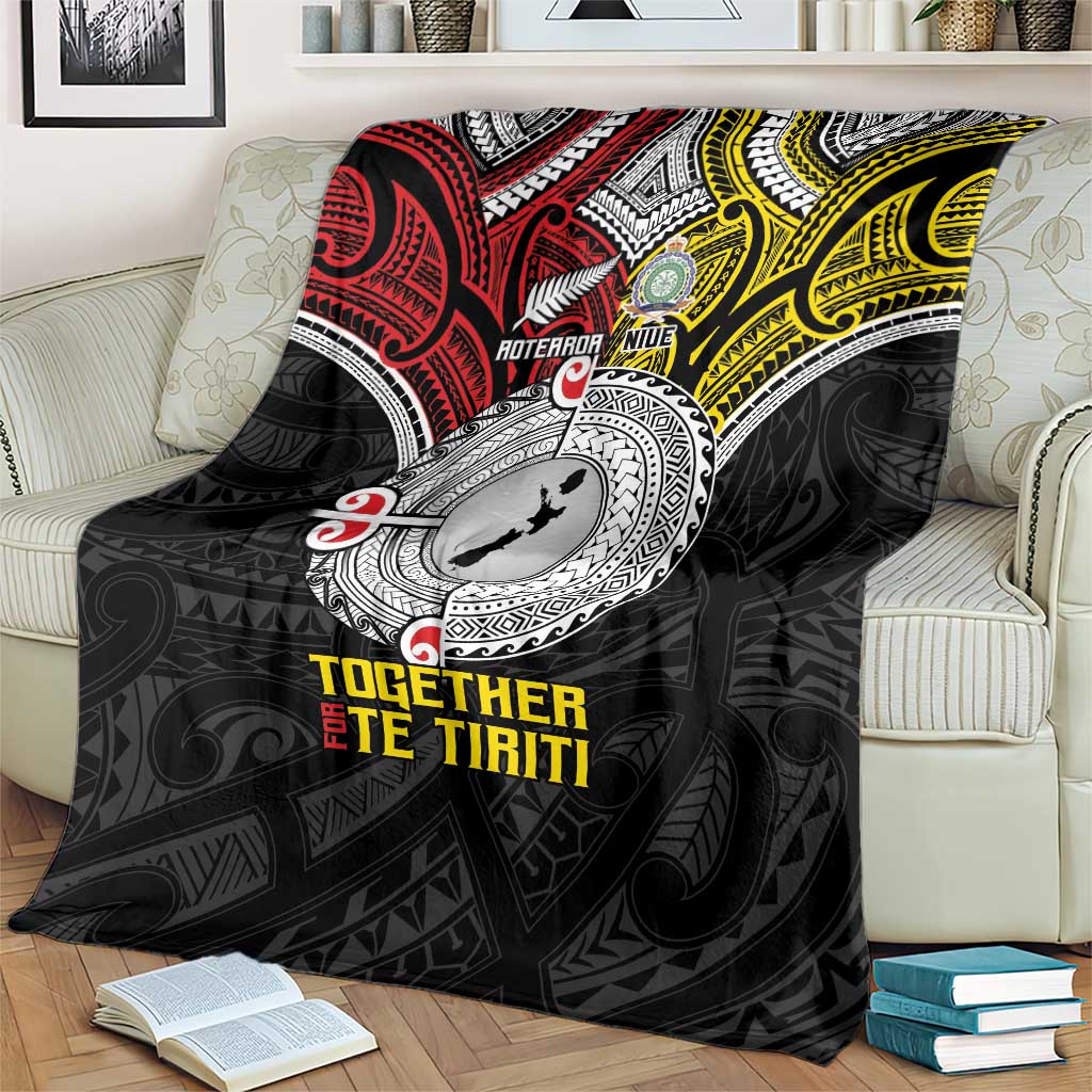 Aotearoa and Niue Mo Te Tiriti Blanket New Zealand Honour The Treaty Ake!Ake!Ake!