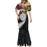 Aotearoa and Niue Mo Te Tiriti Mermaid Dress New Zealand Honour The Treaty Ake!Ake!Ake!