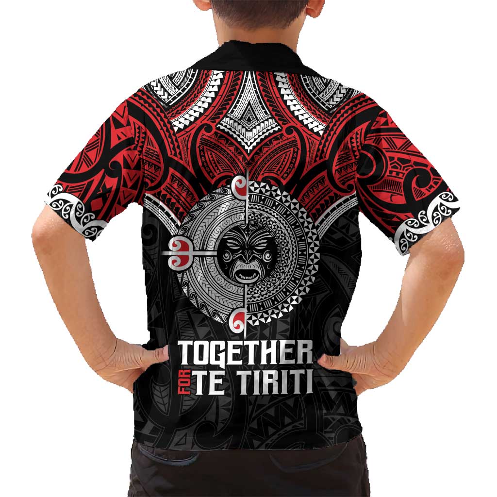 Aotearoa and Tonga Mo Te Tiriti Family Matching Long Sleeve Bodycon Dress and Hawaiian Shirt New Zealand Honour The Treaty Ake!Ake!Ake! LT9 - Polynesian Pride