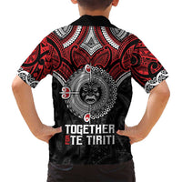 Aotearoa and Tonga Mo Te Tiriti Family Matching Long Sleeve Bodycon Dress and Hawaiian Shirt New Zealand Honour The Treaty Ake!Ake!Ake! LT9 - Polynesian Pride