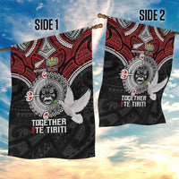 Aotearoa and Tonga Mo Te Tiriti Garden Flag New Zealand Honour The Treaty Ake!Ake!Ake! LT9 - Polynesian Pride