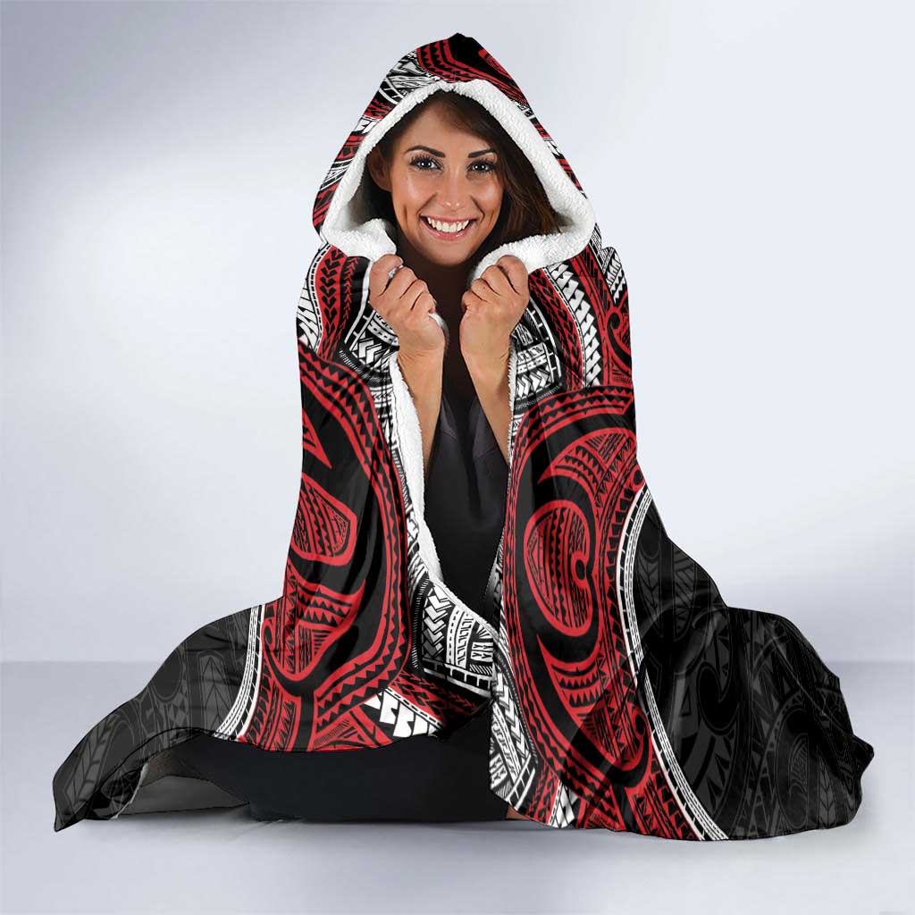 Aotearoa and Tonga Mo Te Tiriti Hooded Blanket New Zealand Honour The Treaty Ake!Ake!Ake! LT9 - Polynesian Pride