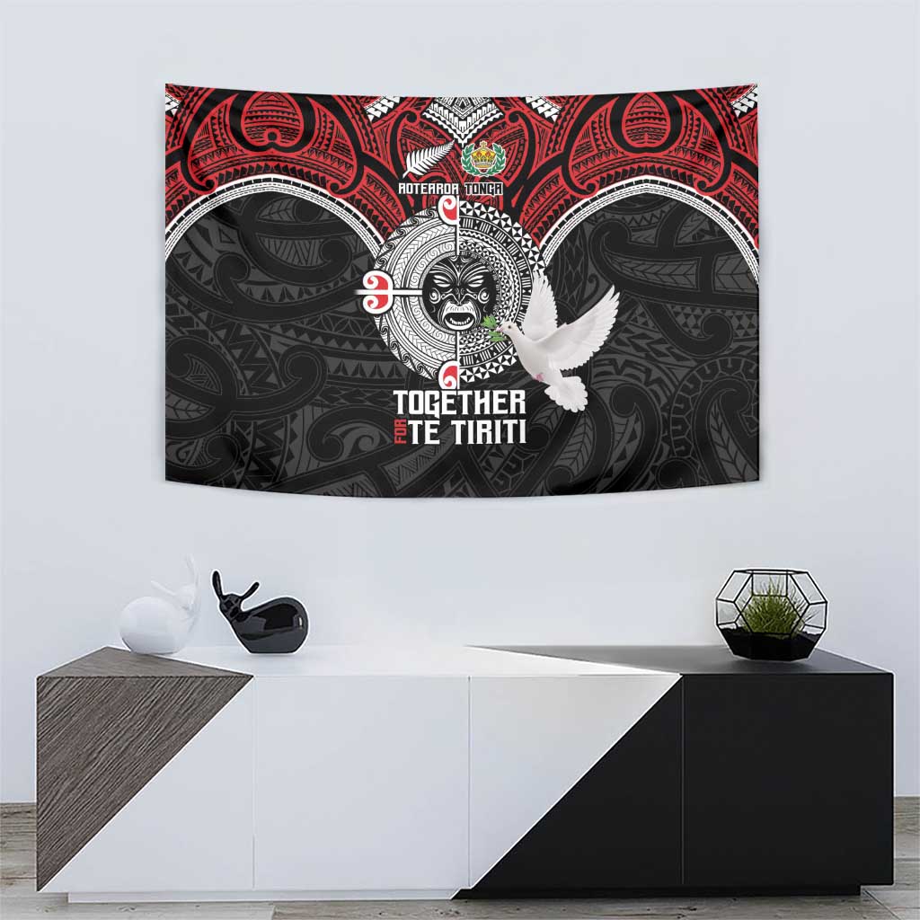 Aotearoa and Tonga Mo Te Tiriti Tapestry New Zealand Honour The Treaty Ake!Ake!Ake! LT9 - Polynesian Pride
