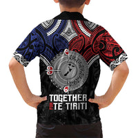 Aotearoa and Samoa Mo Te Tiriti Kid Hawaiian Shirt Tangata Moana Stand with Tangata Whenua LT9 - Polynesian Pride