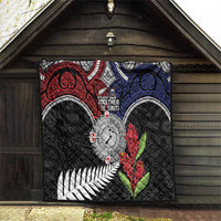Aotearoa and Samoa Mo Te Tiriti Quilt Tangata Moana Stand with Tangata Whenua LT9 - Polynesian Pride