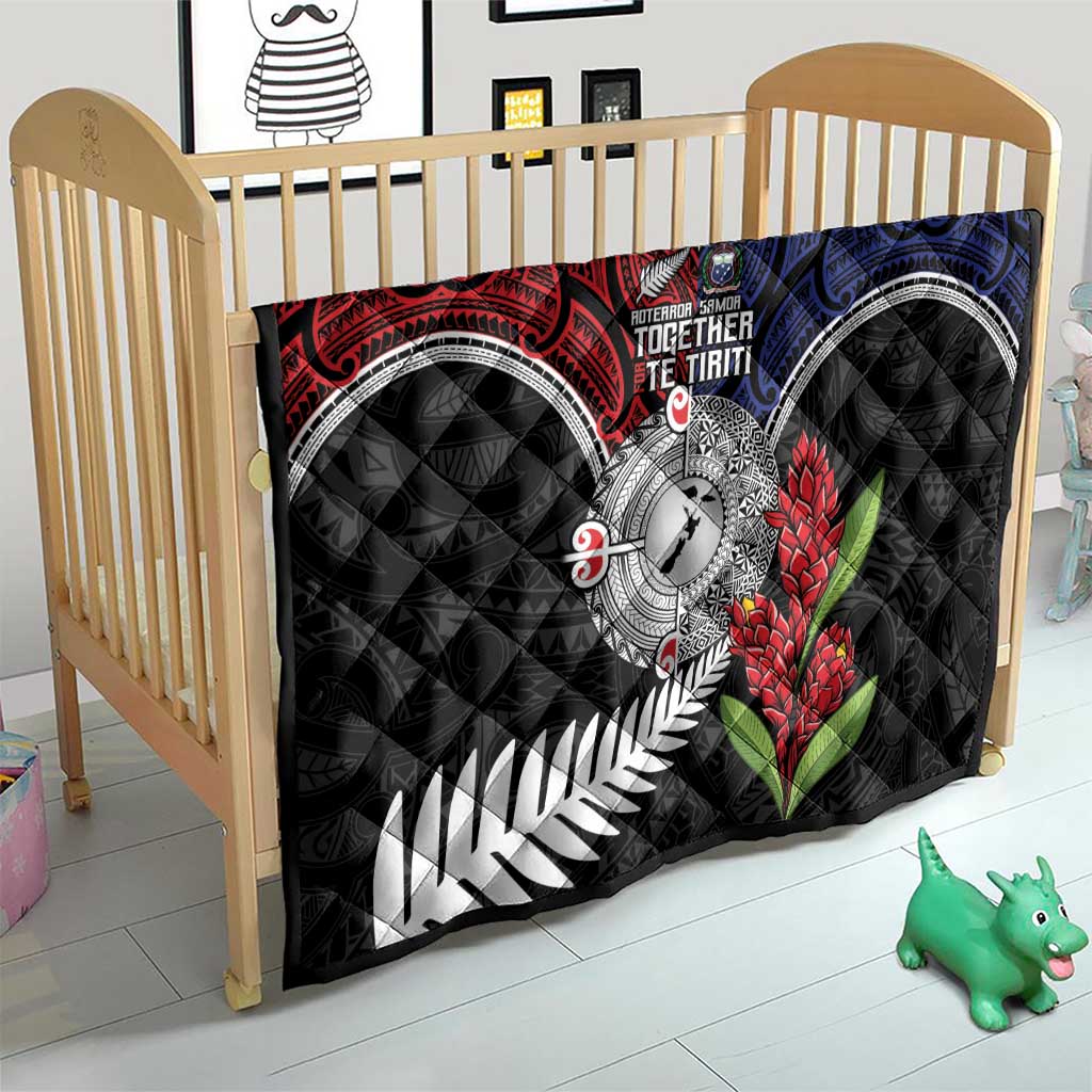 Aotearoa and Samoa Mo Te Tiriti Quilt Tangata Moana Stand with Tangata Whenua LT9 - Polynesian Pride