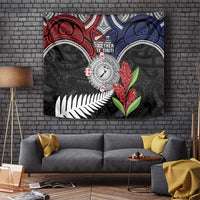 Aotearoa and Samoa Mo Te Tiriti Tapestry Tangata Moana Stand with Tangata Whenua LT9 Blue - Polynesian Pride