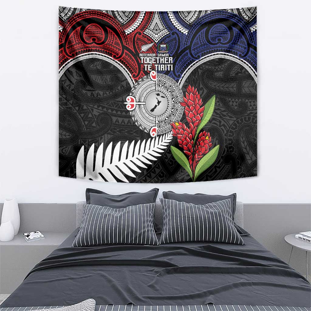 Aotearoa and Samoa Mo Te Tiriti Tapestry Tangata Moana Stand with Tangata Whenua LT9 - Polynesian Pride