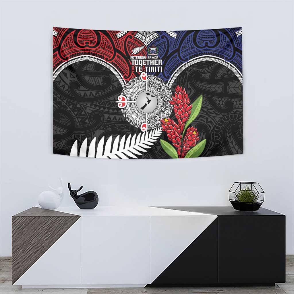 Aotearoa and Samoa Mo Te Tiriti Tapestry Tangata Moana Stand with Tangata Whenua LT9 - Polynesian Pride