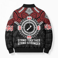 Aotearoa Proud To Be Maori Bomber Puffer Jacket New Zealand Fight Together - Polynesian Pride