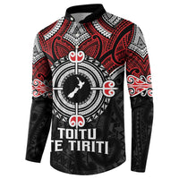 Aotearoa Proud To Be Maori Button Sweatshirt New Zealand Fight Together