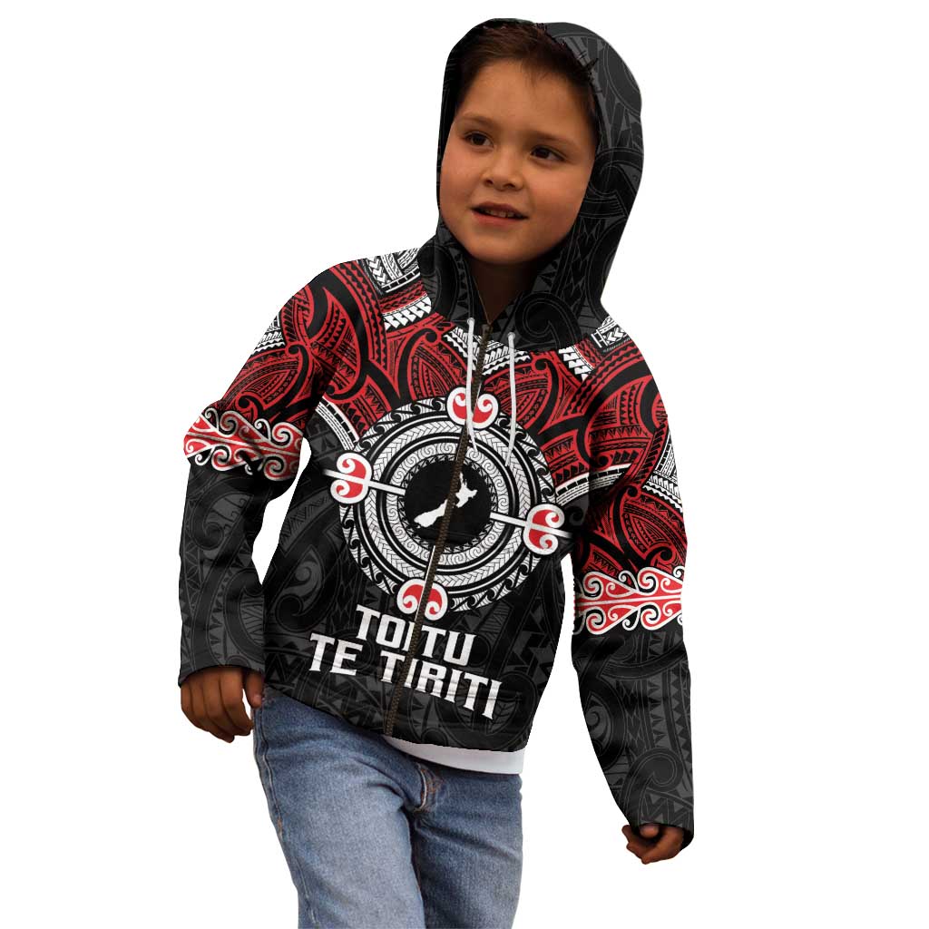 Aotearoa Proud To Be Maori Kid Hoodie New Zealand Fight Together