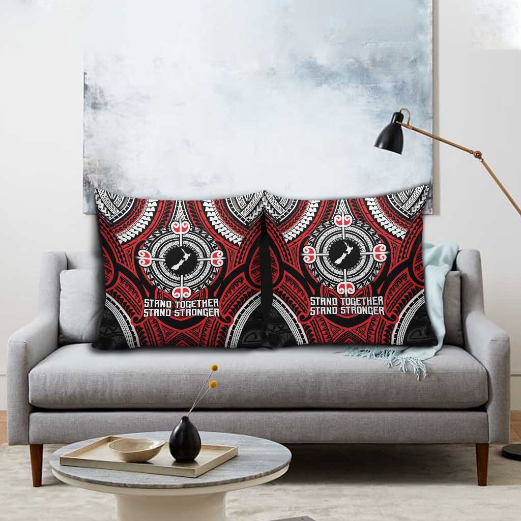Aotearoa Proud To Be Maori Pillow Cover New Zealand Fight Together - Polynesian Pride