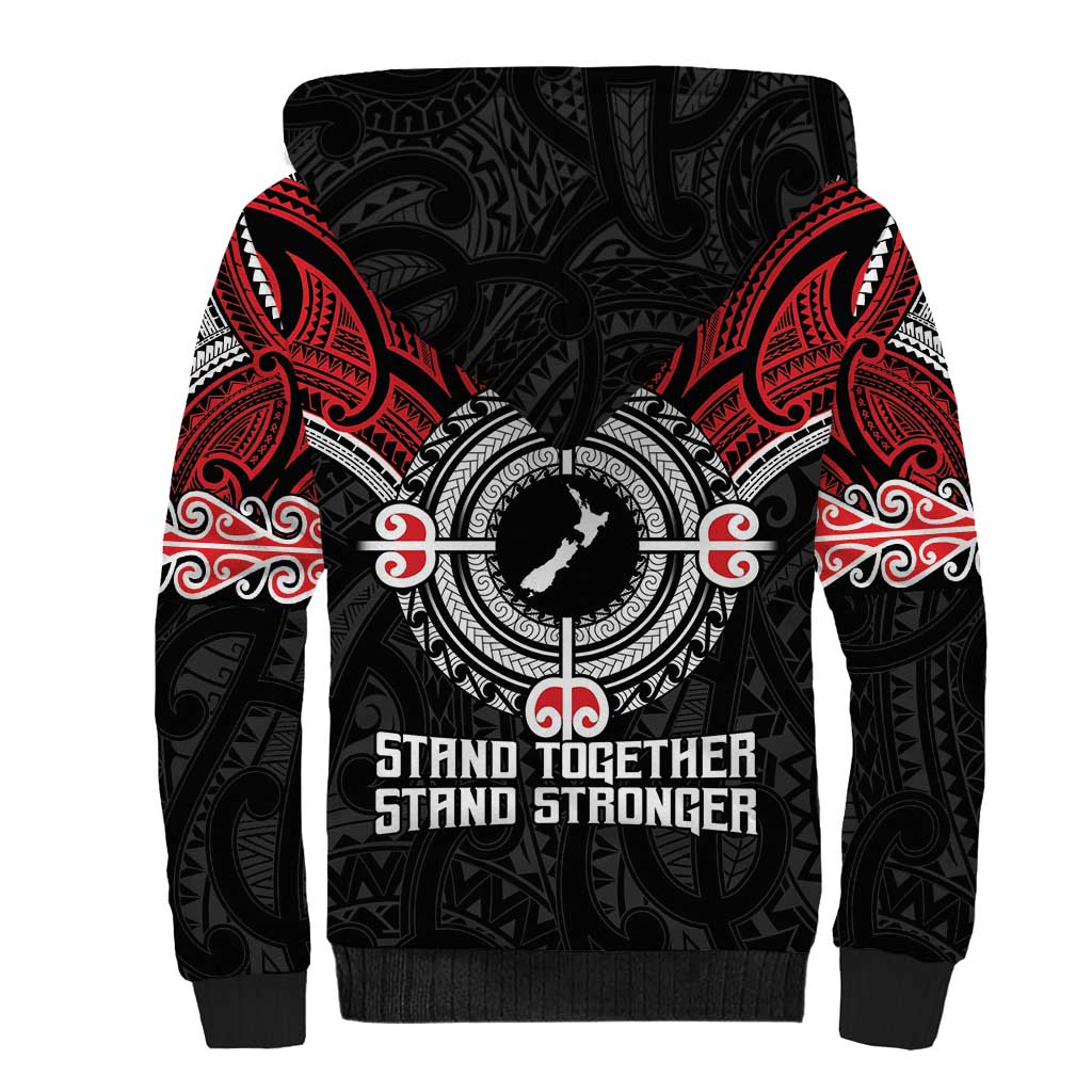 Aotearoa Proud To Be Maori Sherpa Hoodie New Zealand Fight Together