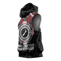 Aotearoa Proud To Be Maori Sleeveless Hoodie New Zealand Fight Together - Polynesian Pride
