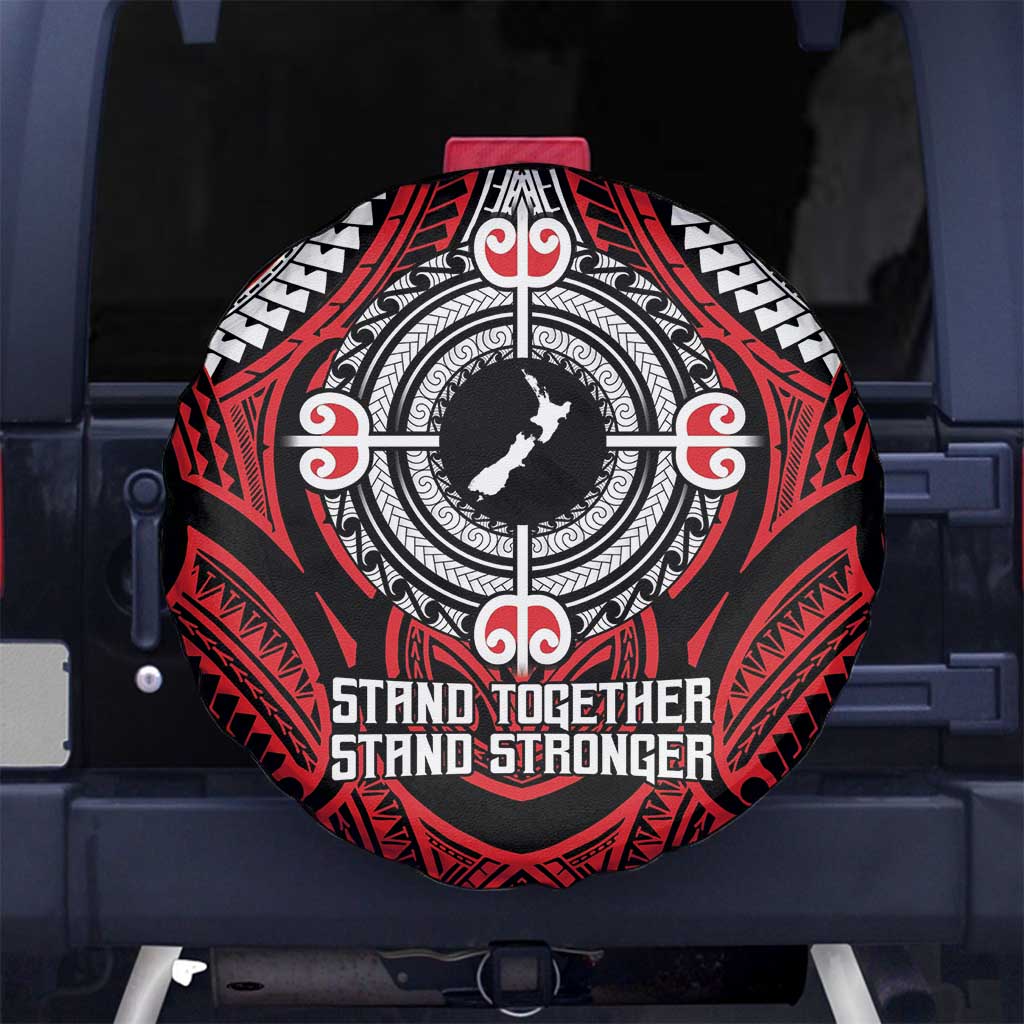 Aotearoa Proud To Be Maori Spare Tire Cover New Zealand Fight Together LT9 - Polynesian Pride