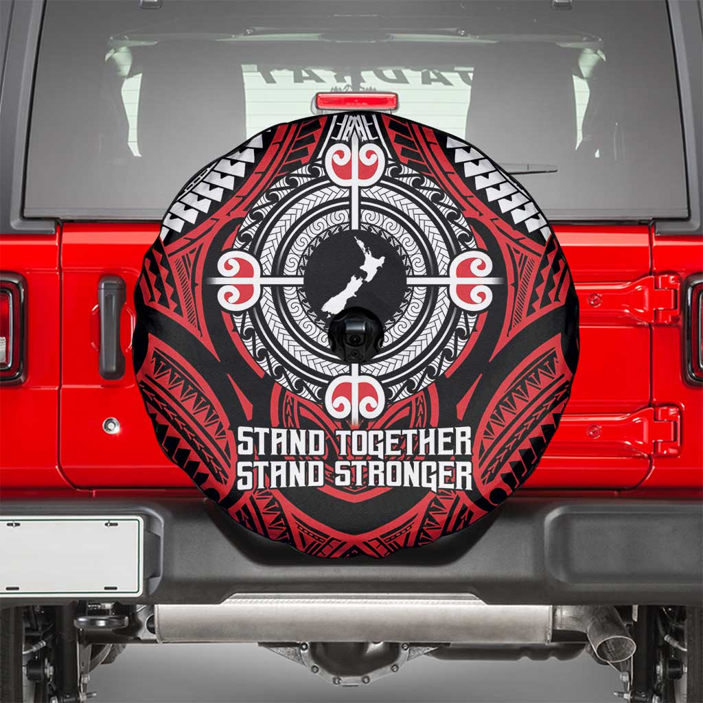 Aotearoa Proud To Be Maori Spare Tire Cover New Zealand Fight Together LT9 - Polynesian Pride
