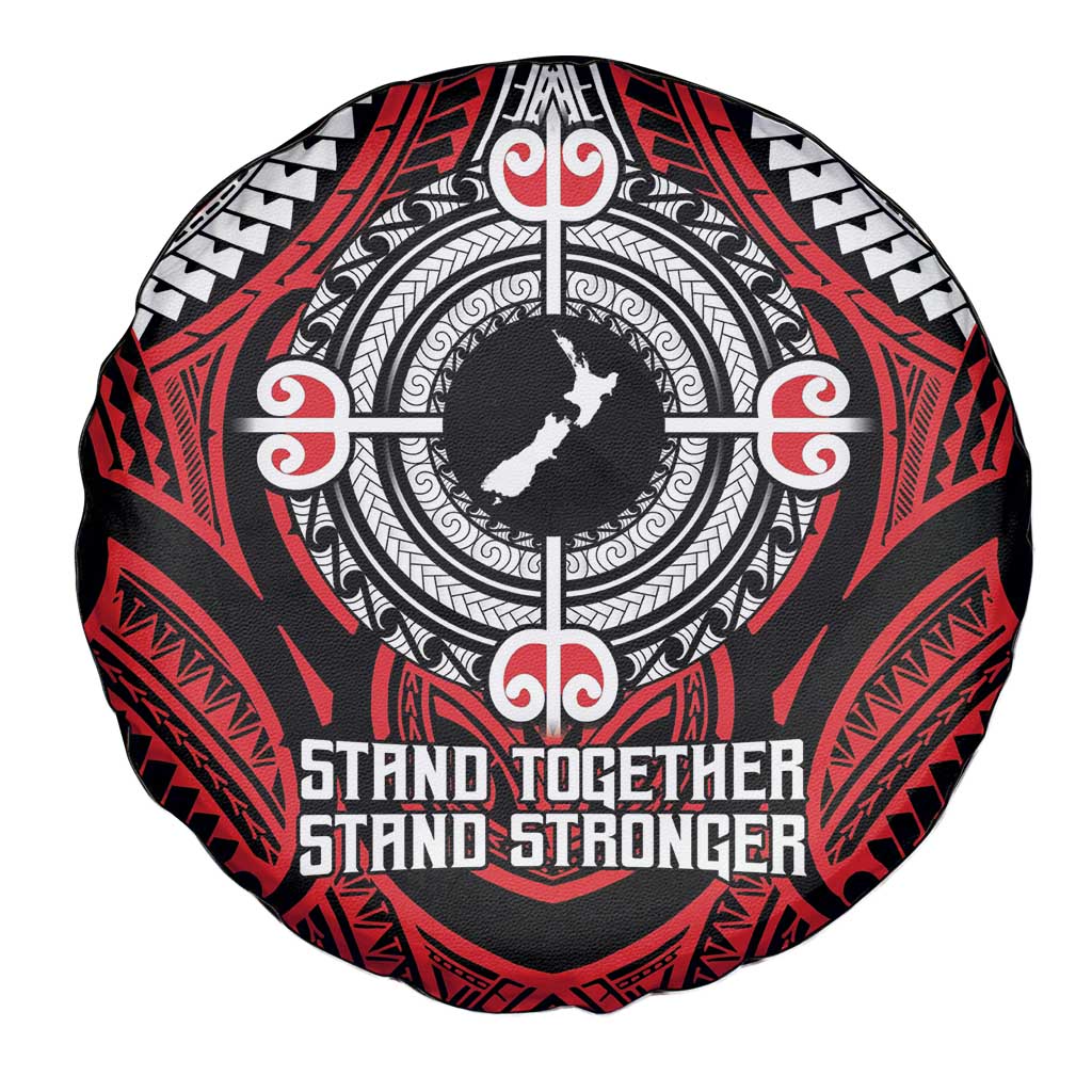 Aotearoa Proud To Be Maori Spare Tire Cover New Zealand Fight Together LT9 - Polynesian Pride
