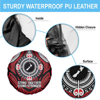 Aotearoa Proud To Be Maori Spare Tire Cover New Zealand Fight Together LT9 - Polynesian Pride