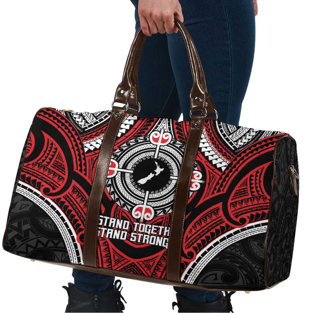 Aotearoa Proud To Be Maori Travel Bag New Zealand Fight Together - Polynesian Pride