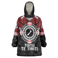 Aotearoa Proud To Be Maori Wearable Blanket Hoodie New Zealand Fight Together