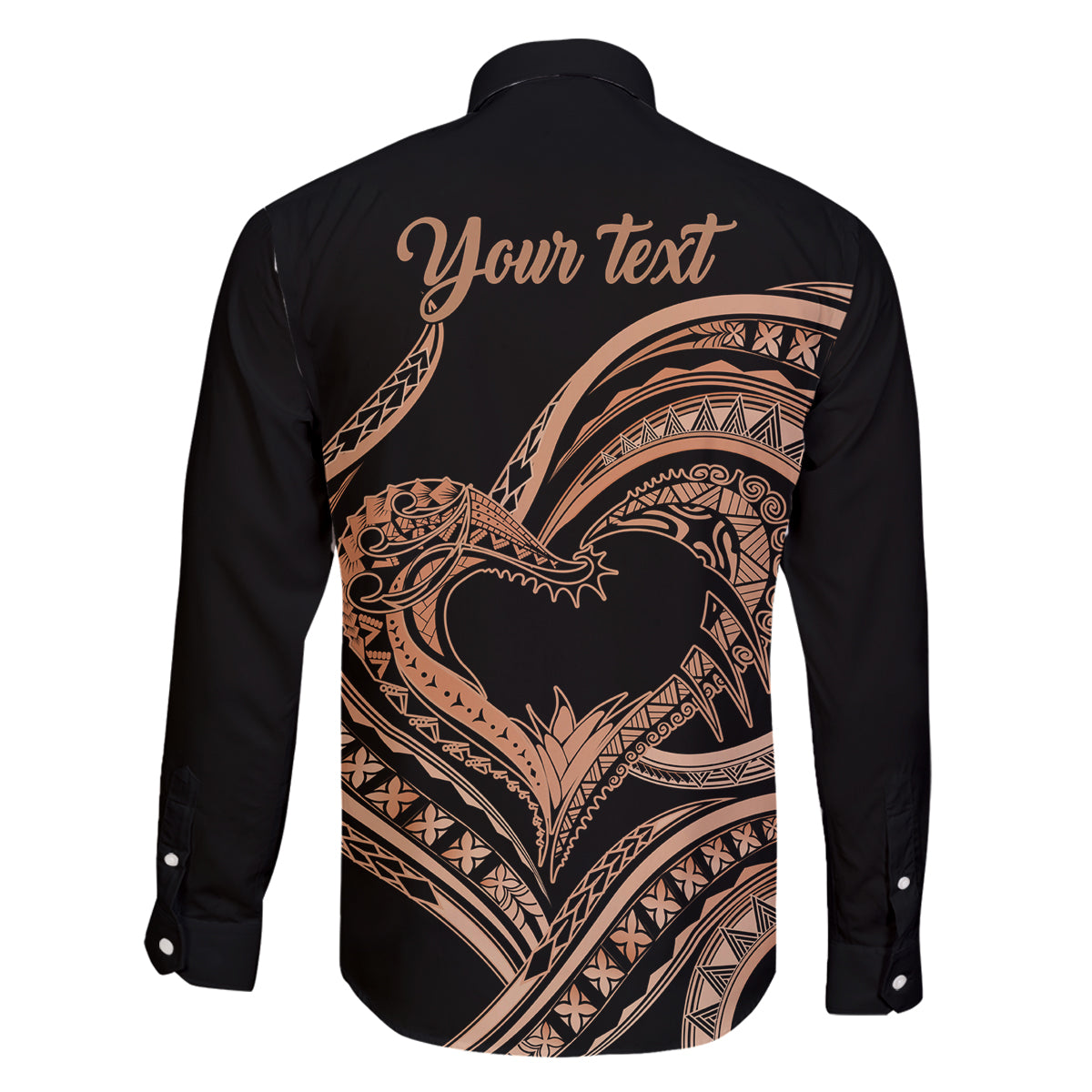 Personalised Valentines Day Romantic Lovers Family Matching Tank Maxi Dress and Hawaiian Shirt LT9 - Polynesian Pride